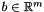 $b \in \mathbb{R}^{m}$