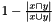 $ 1 - \frac{|x \cap y|}{|x \cup y|} $