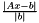 $ \frac{|Ax - b|}{|b|} $
