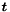 $ \boldsymbol t $