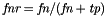 $\textit{fnr}=\textit{fn}/(\textit{fn}+\textit{tp})$